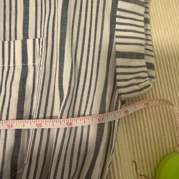 Japna Striped Cotton Shirt Dress Women’s Size M - Picture 3 of 6